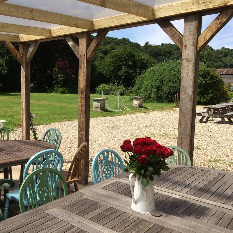 Summer Breaks at Duvale Priory with large back garden with football nets